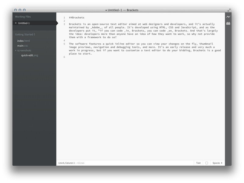 brackets text editor for mac